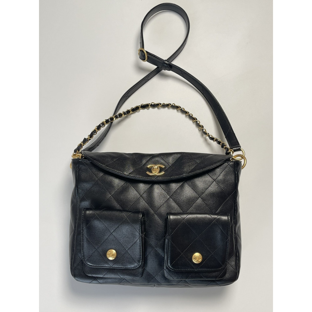 Chanel 24P lambskin Hippie Hobo underarm bag! Chanel 24P lambskin Hippie Hobo underarm bag!