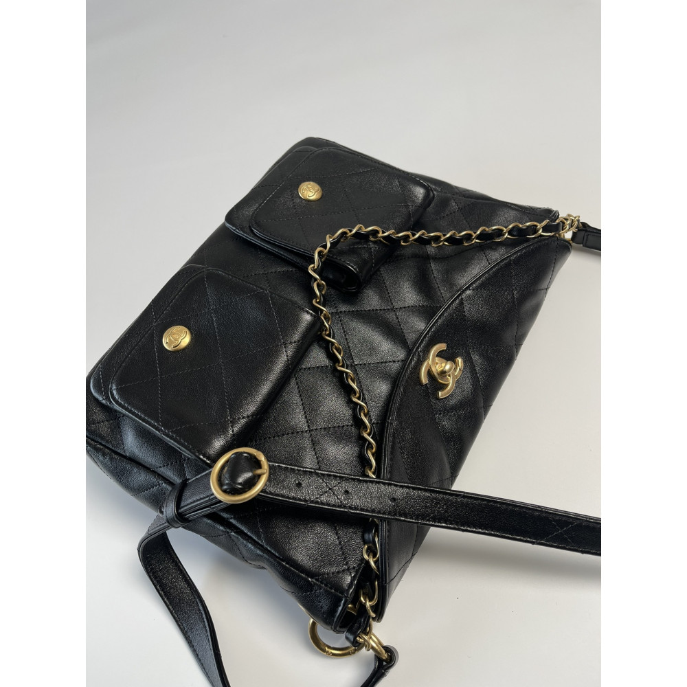 Chanel 24P lambskin Hippie Hobo underarm bag! Chanel 24P lambskin Hippie Hobo underarm bag!