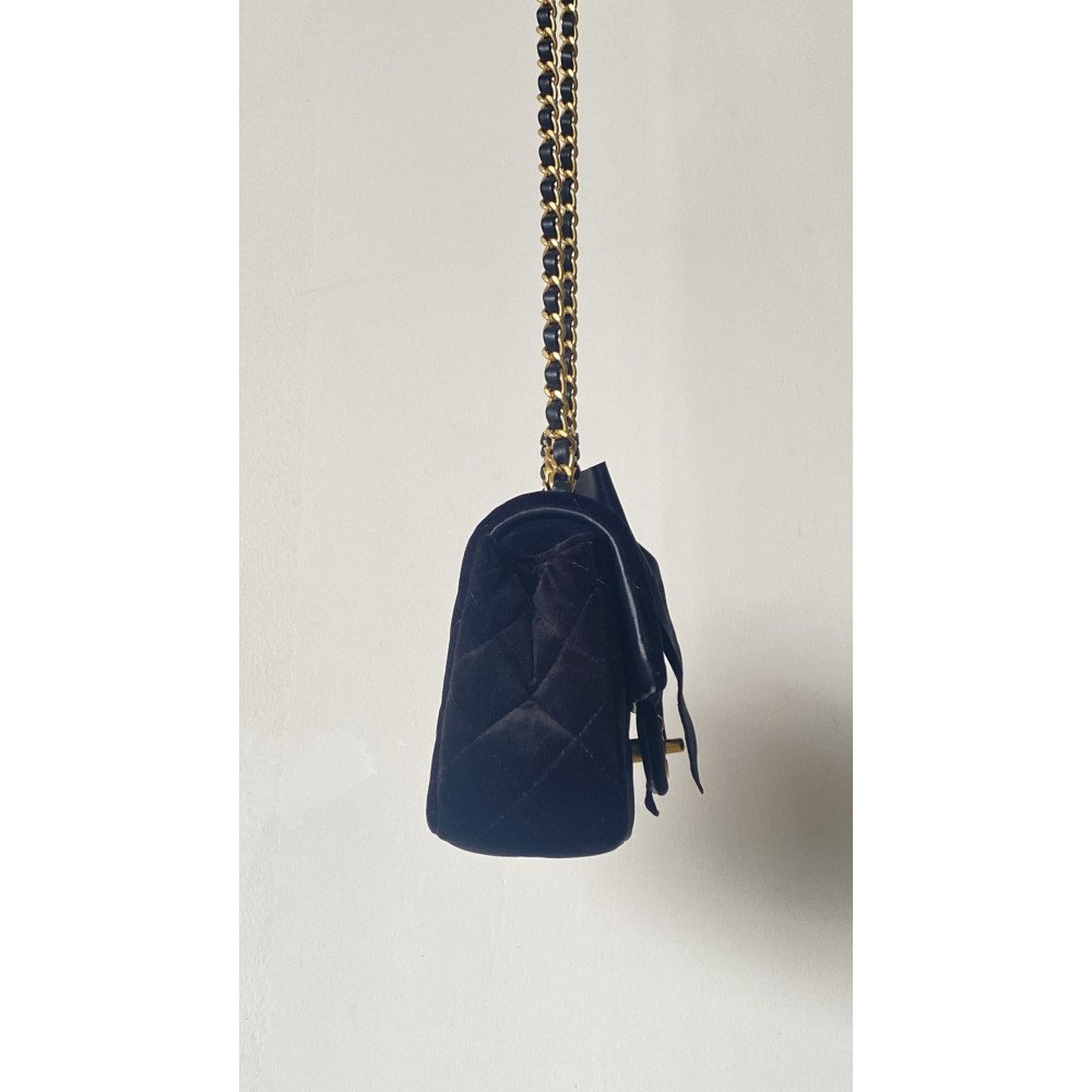 Chanel 25K CF Mini Woven Handle Flap Bag,