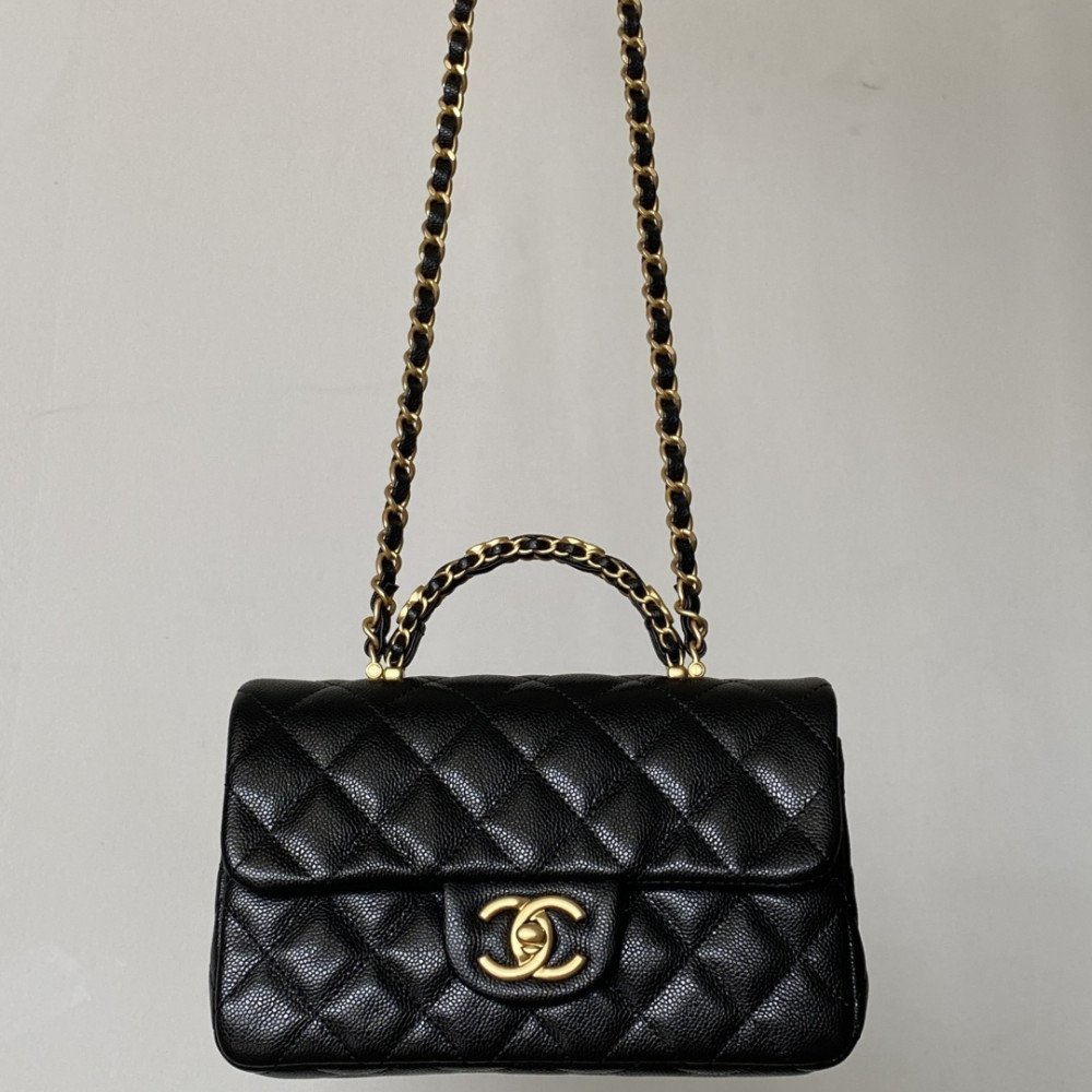 Chanel 25B New Arrival "Double C Handle" CF Bag! 