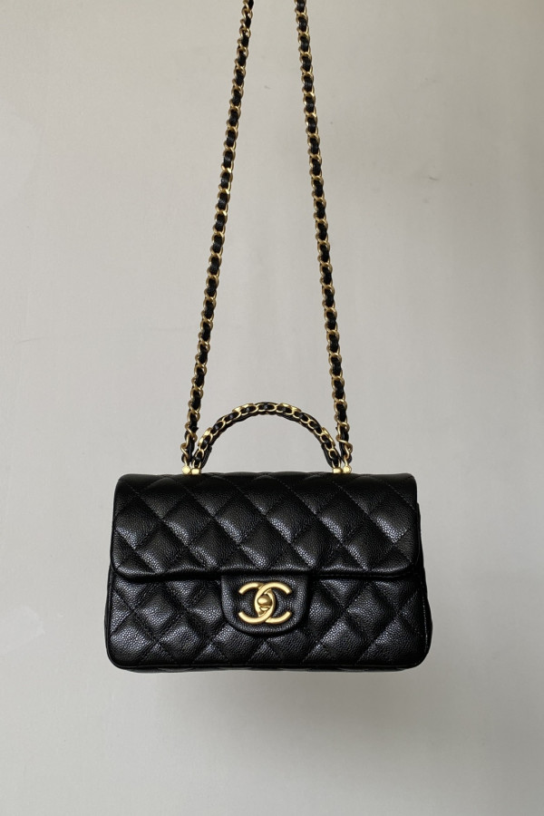 Chanel 25B New Arrival "Double C Handle" CF Bag! 