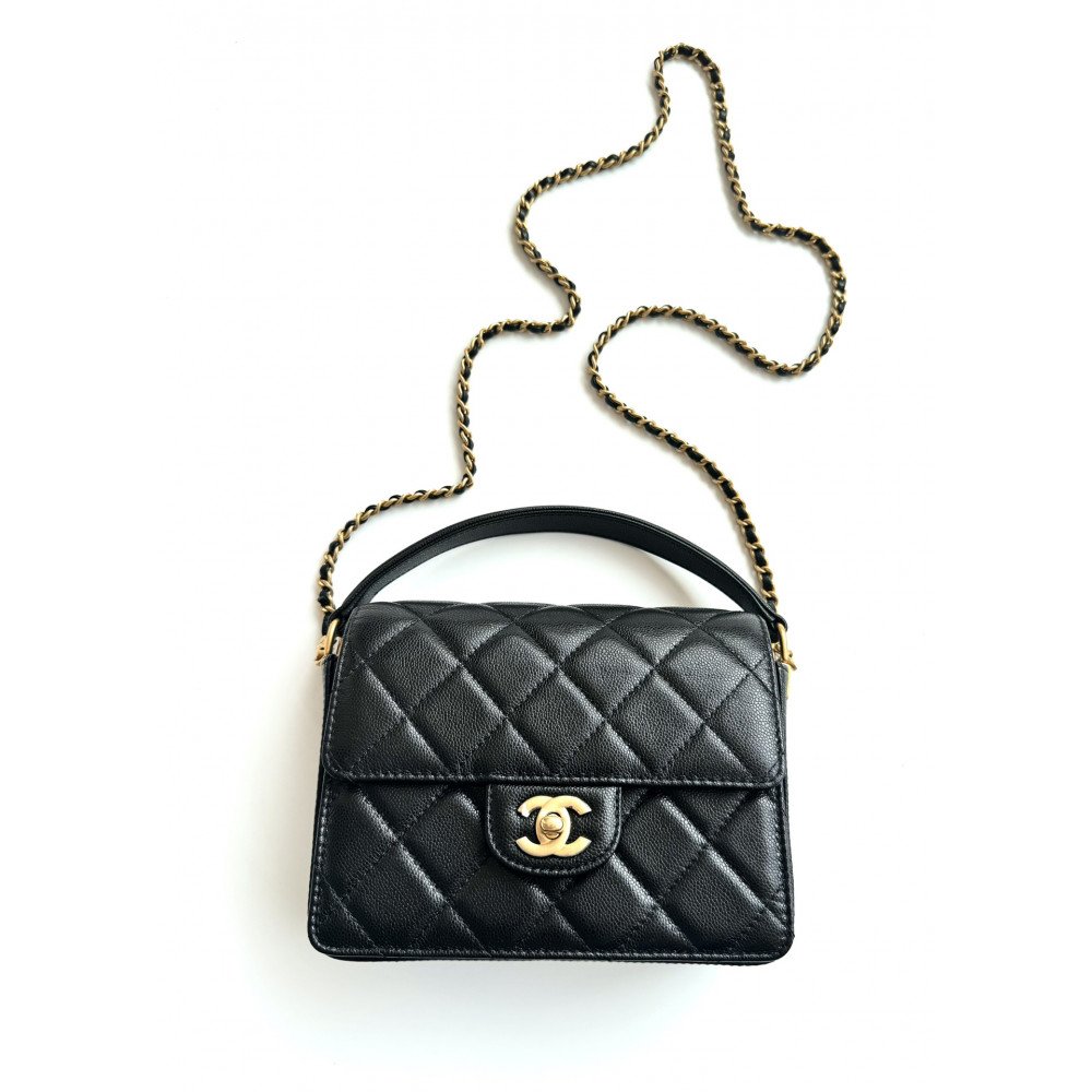 Chanel 24K New CF Handle Top-Handle Bag "Small"! 