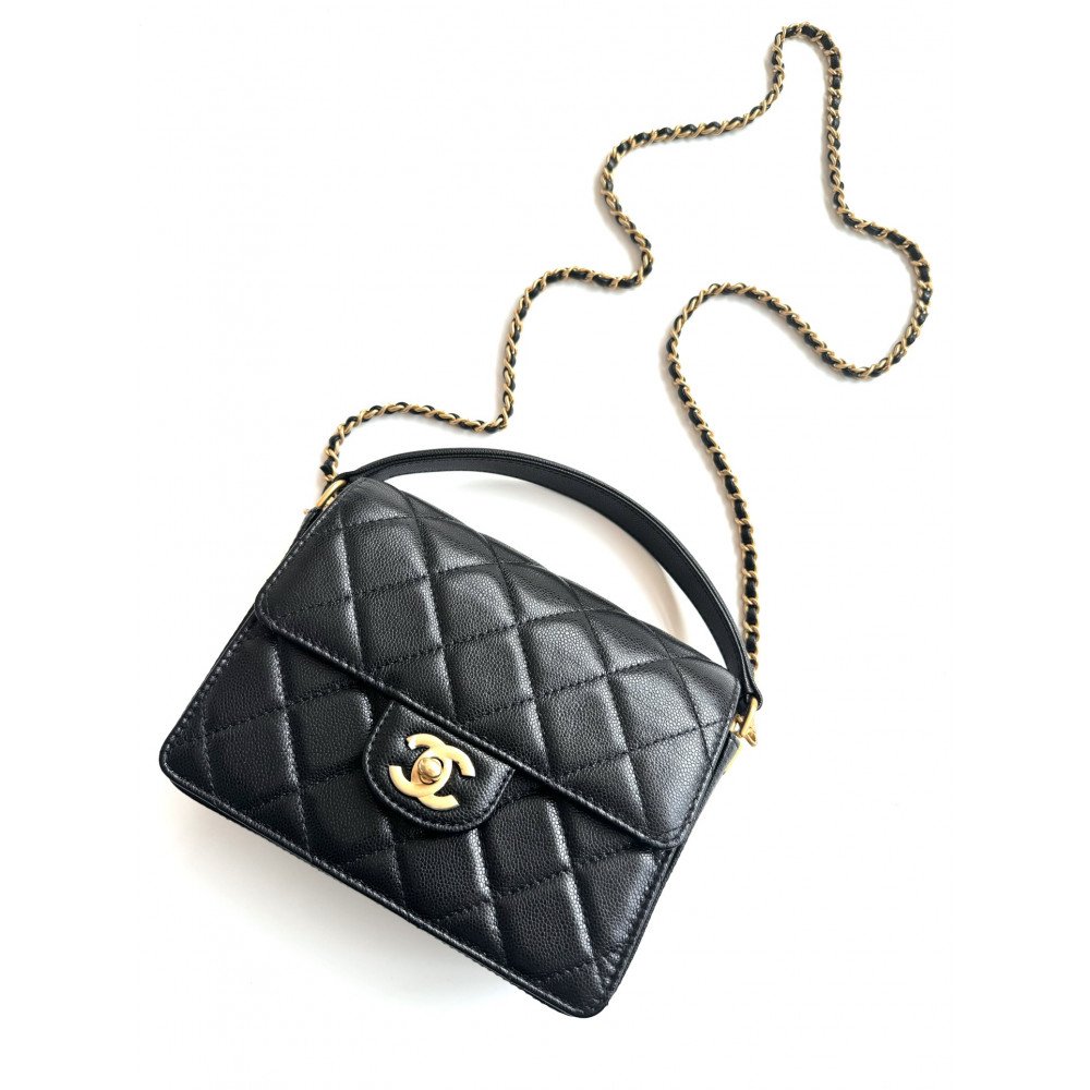 Chanel 24K New CF Handle Top-Handle Bag "Small"! 