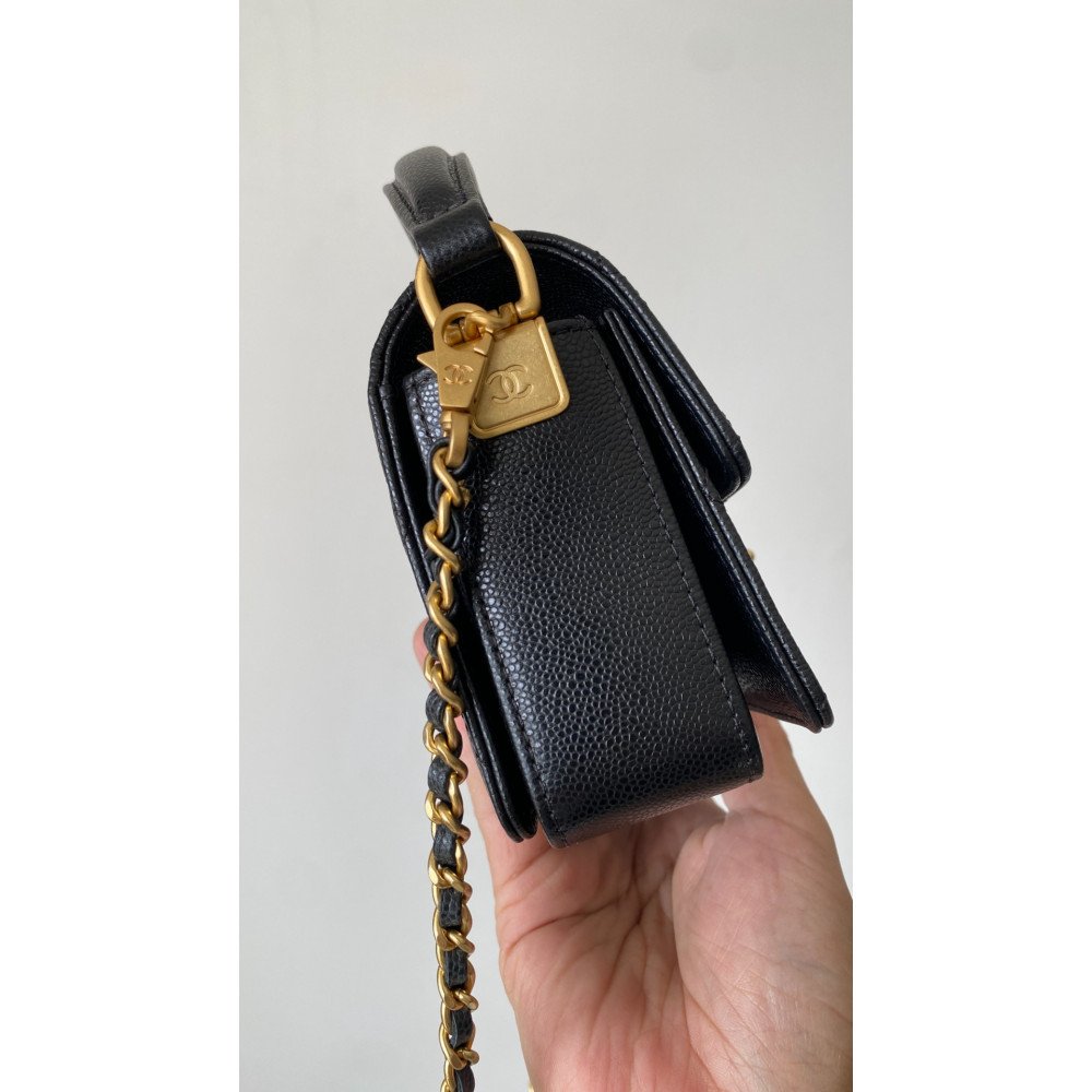 Chanel 24K New CF Handle Top-Handle Bag "Mini"! Chanel 24K New CF Handle Top-Handle Bag "Mini"!