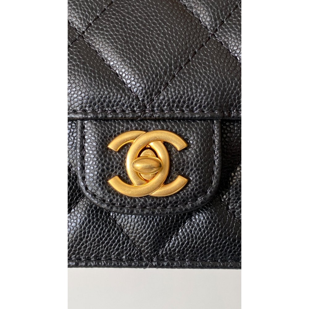 Chanel 24K New CF Handle Top-Handle Bag "Mini"! Chanel 24K New CF Handle Top-Handle Bag "Mini"!
