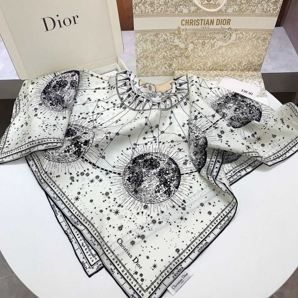 Dior 100% Mulberry Silk 90cm Scarf!  