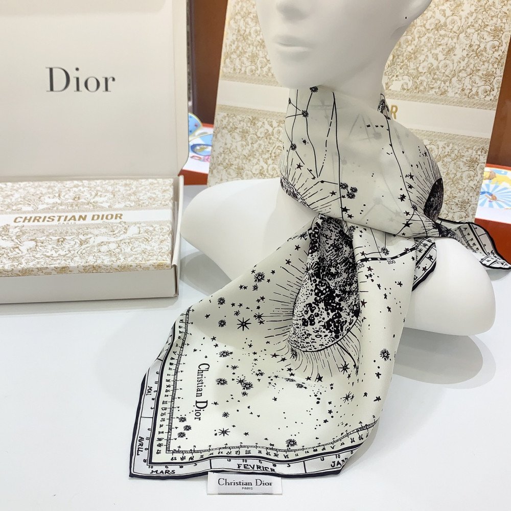 Dior 100% Mulberry Silk 90cm Scarf!  