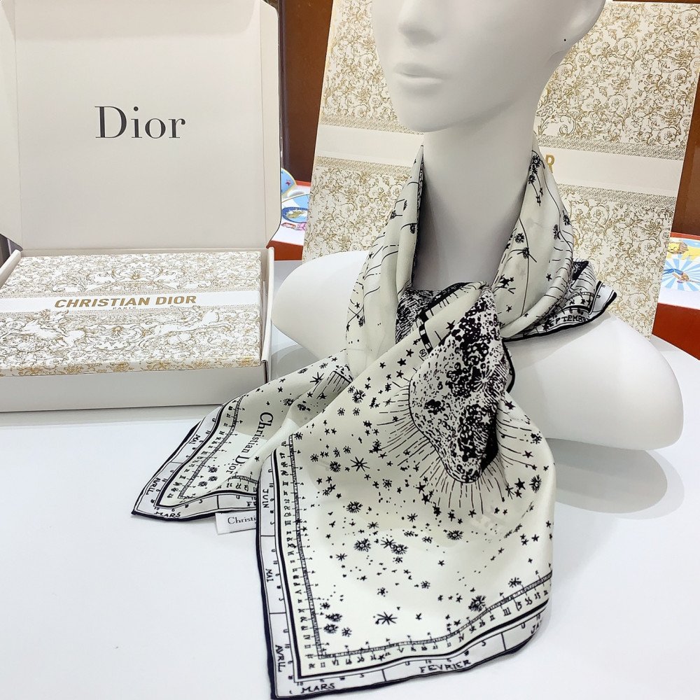 Dior 100% Mulberry Silk 90cm Scarf!  