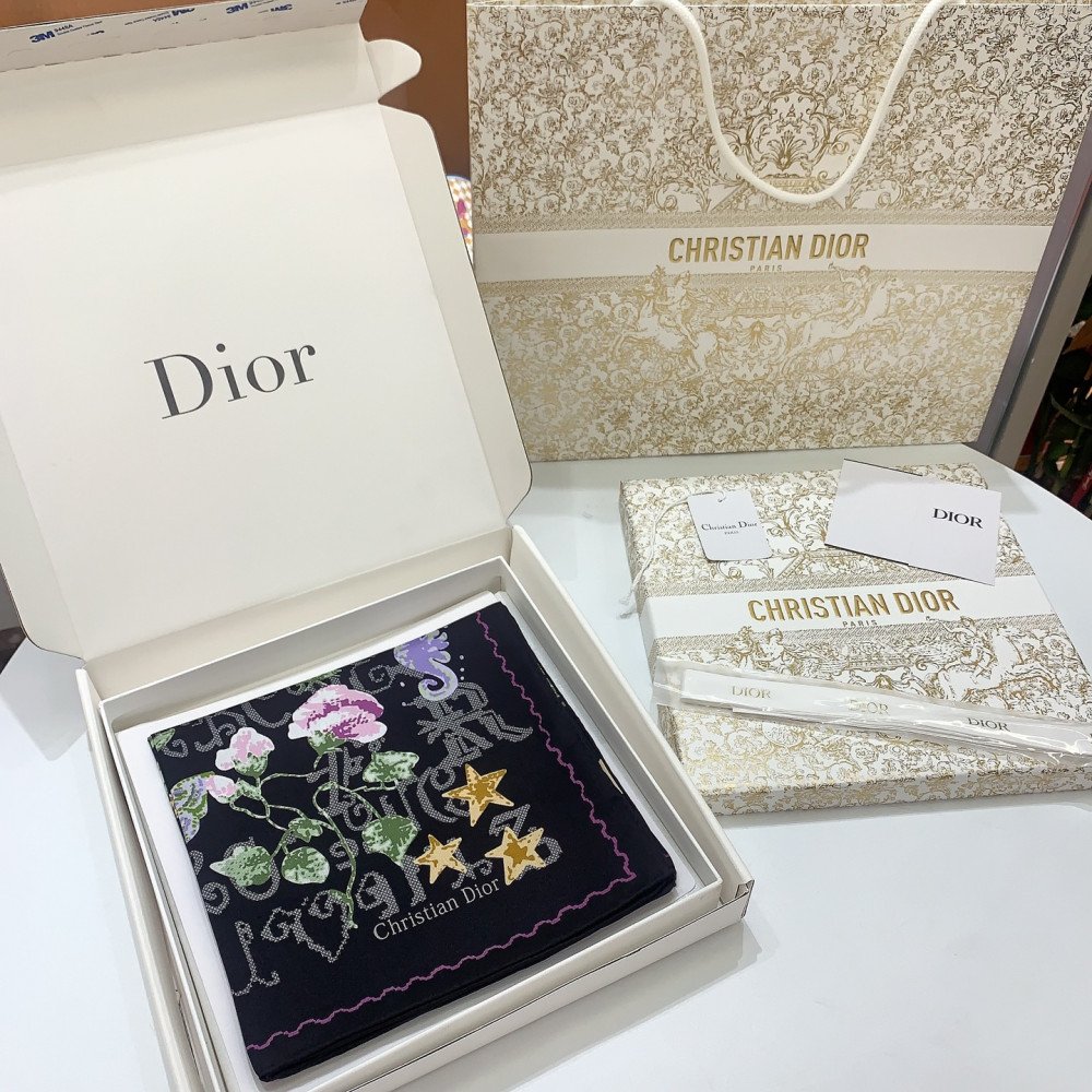 Dior 100% Mulberry Silk 90cm Scarf!  