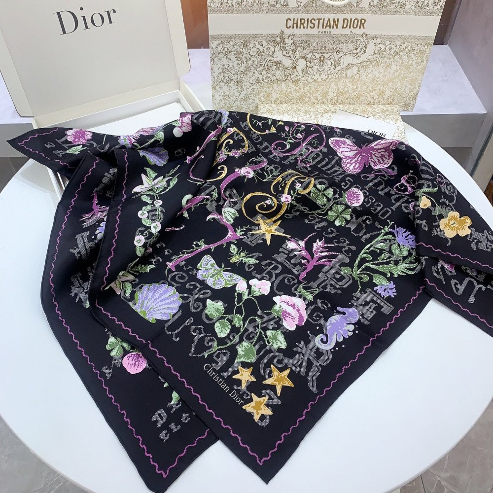 Dior 100% Mulberry Silk 90cm Scarf!  