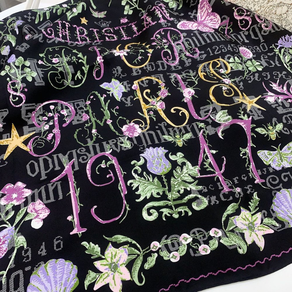 Dior 100% Mulberry Silk 90cm Scarf!  