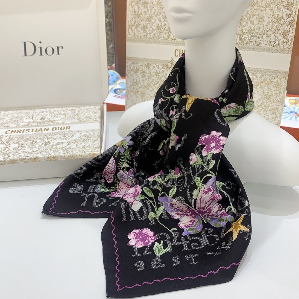 Dior 100% Mulberry Silk 90cm Scarf!  