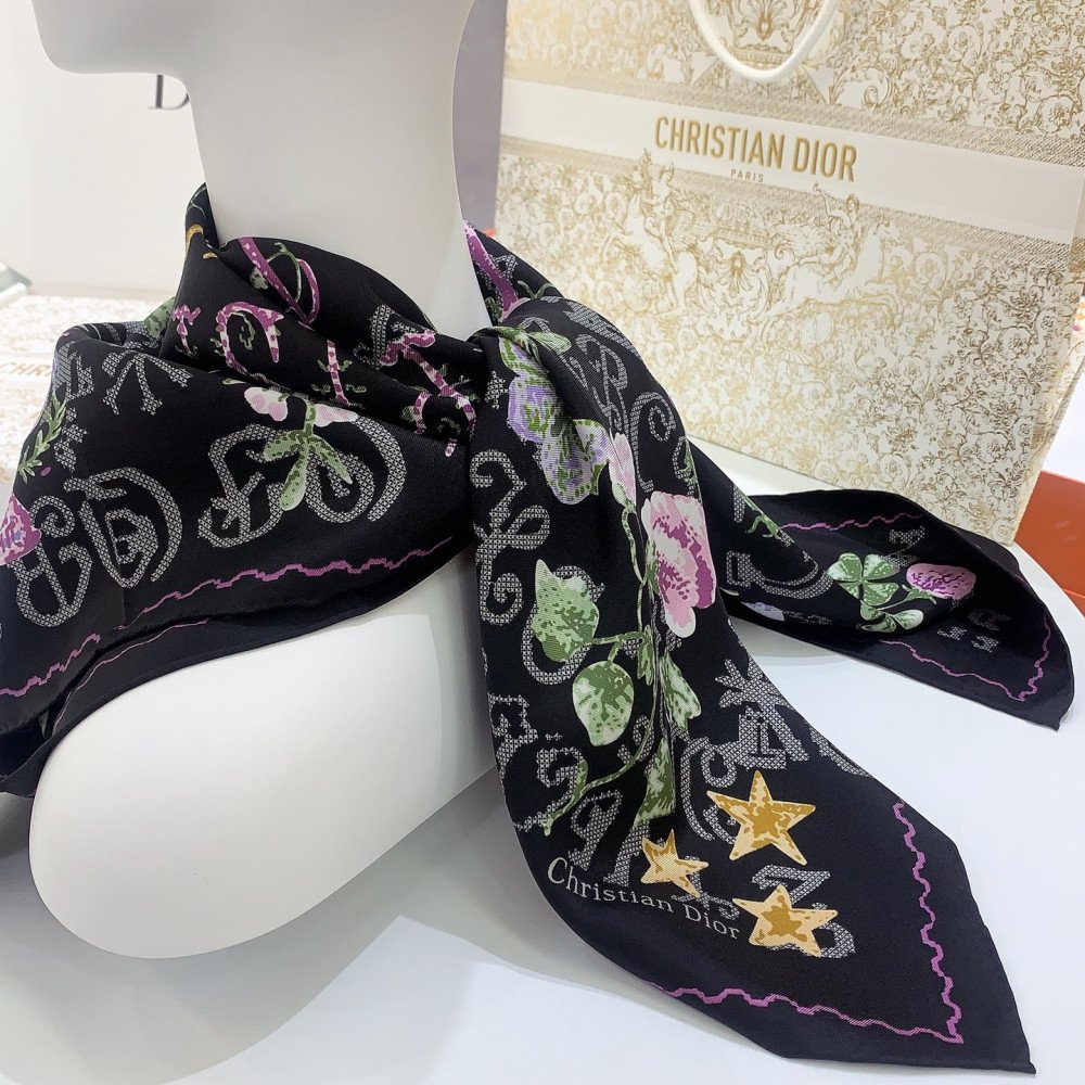 Dior 100% Mulberry Silk 90cm Scarf!  