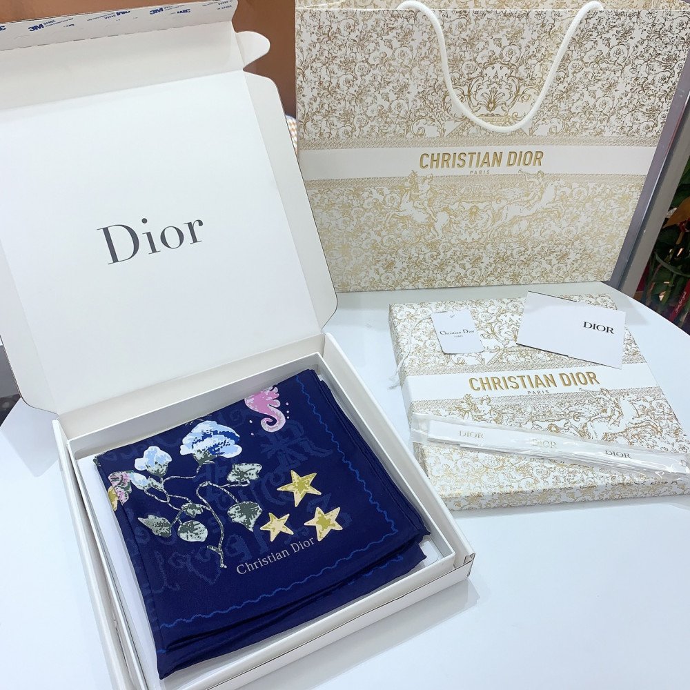 Dior 100% Mulberry Silk 90cm Scarf!  