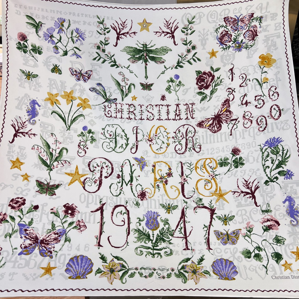 Dior 100% Mulberry Silk 90cm Scarf!  