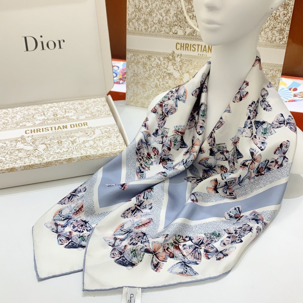 Dior 100% Mulberry Silk 90cm Scarf! Dior 100% Mulberry Silk 90cm Scarf!