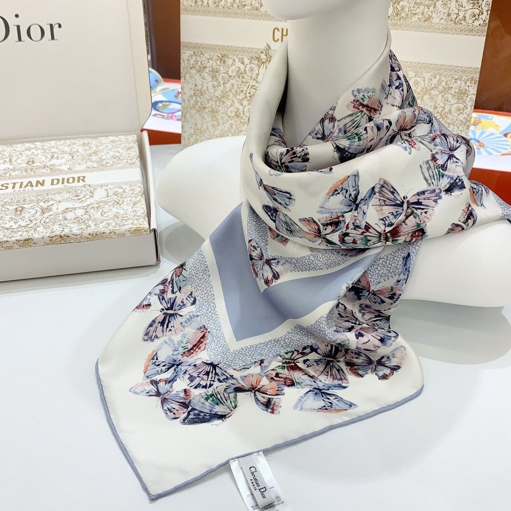Dior 100% Mulberry Silk 90cm Scarf! Dior 100% Mulberry Silk 90cm Scarf!