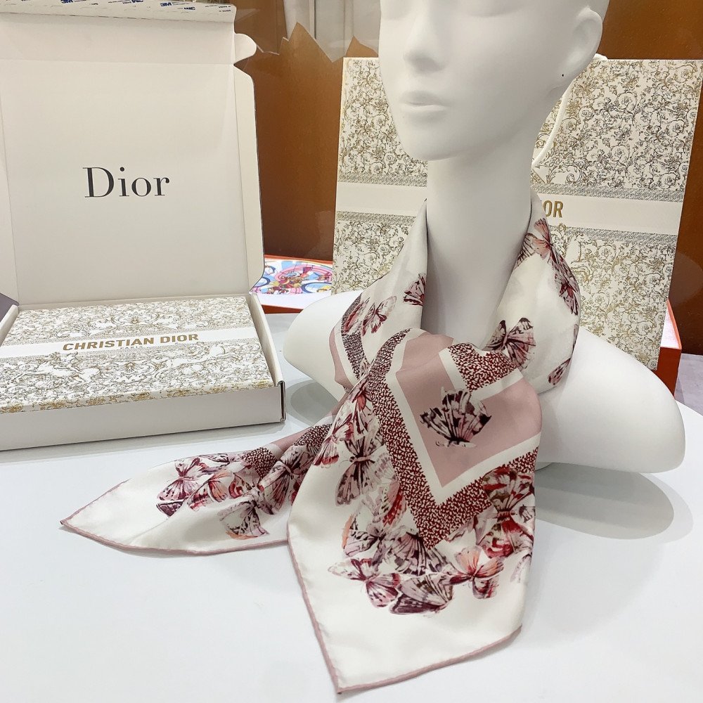 Dior 100% Mulberry Silk 90cm Scarf! Dior 100% Mulberry Silk 90cm Scarf!