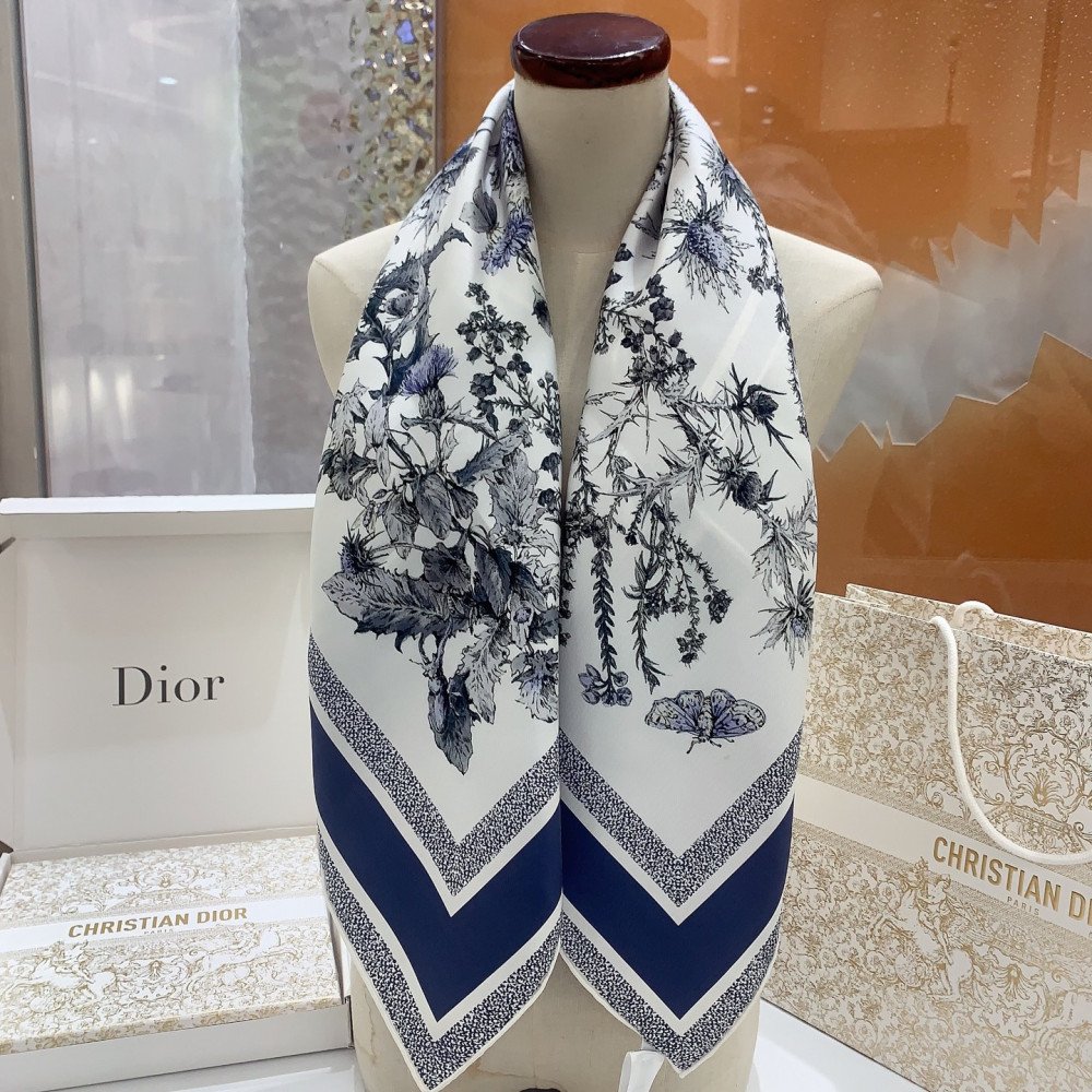 Dior 100% Mulberry Silk 90cm Scarf!  