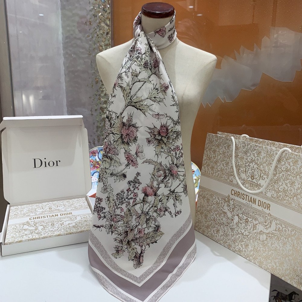 Dior 100% Mulberry Silk 90cm Scarf!  