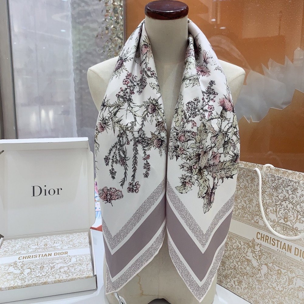 Dior 100% Mulberry Silk 90cm Scarf!  