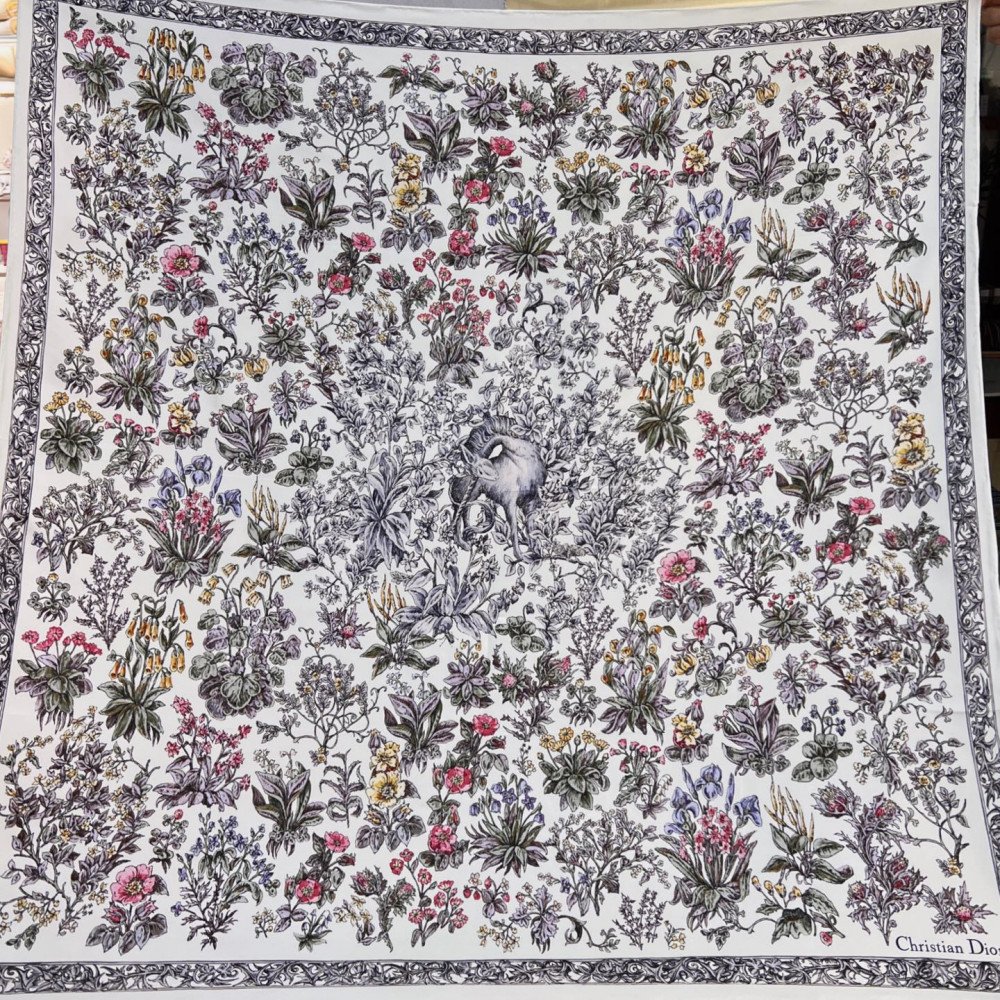 Dior 100% Mulberry Silk 90cm Scarf!  