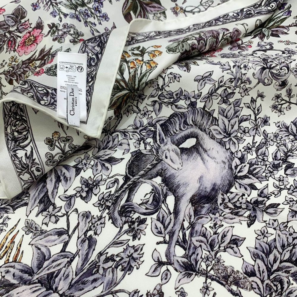 Dior 100% Mulberry Silk 90cm Scarf!  