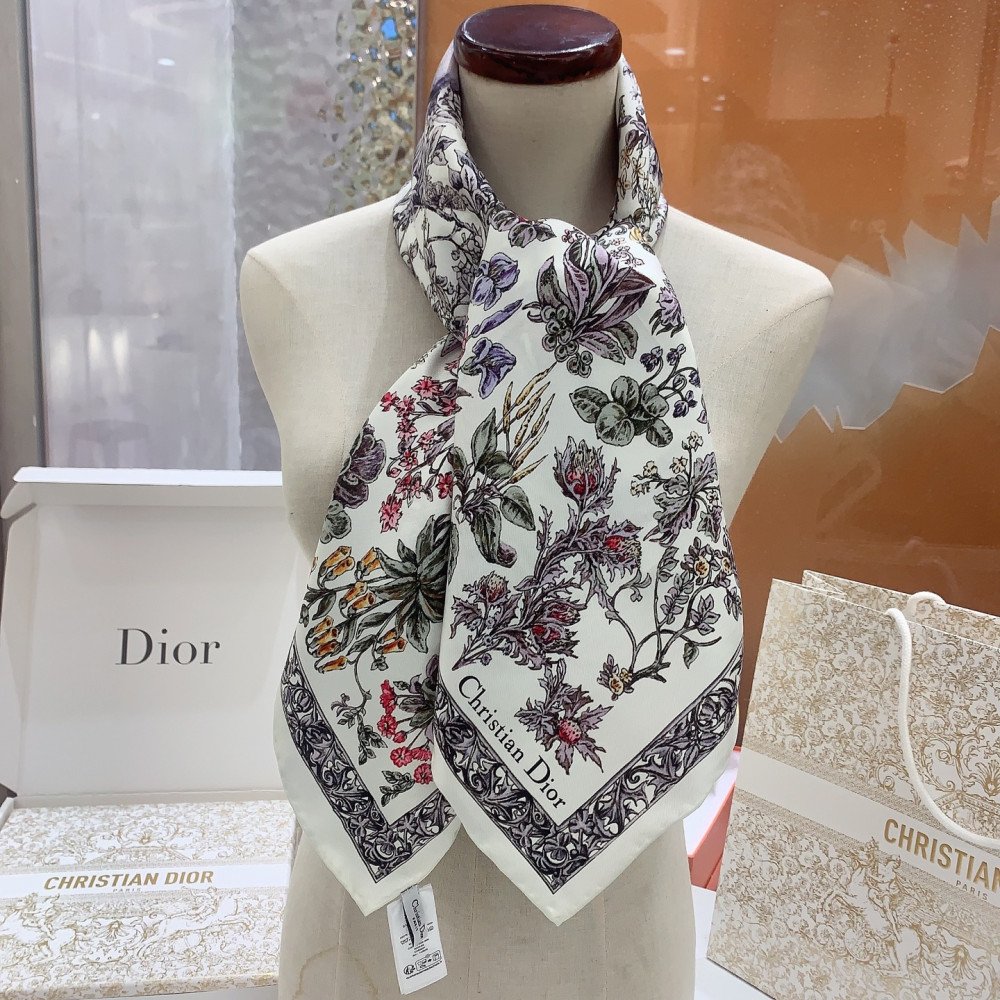 Dior 100% Mulberry Silk 90cm Scarf!  