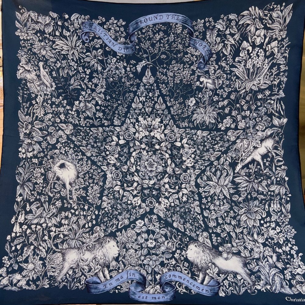 Dior 100% Mulberry Silk 90cm Scarf!  