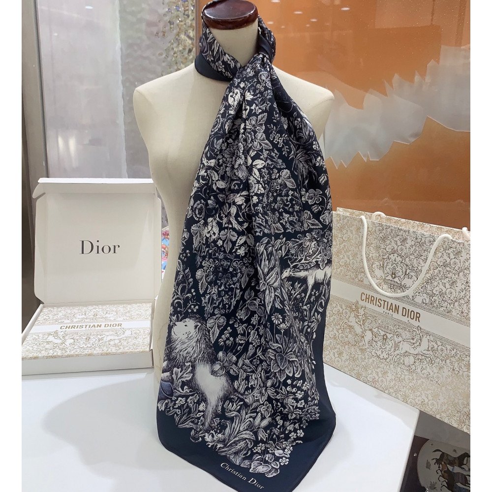Dior 100% Mulberry Silk 90cm Scarf!  