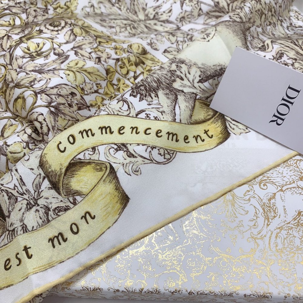 Dior 100% Mulberry Silk 90cm Scarf!  