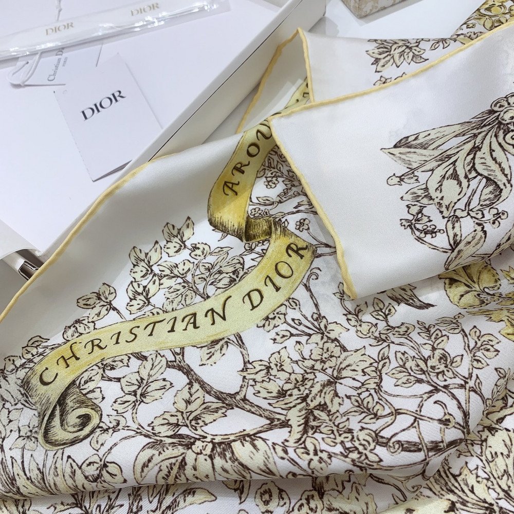 Dior 100% Mulberry Silk 90cm Scarf!  