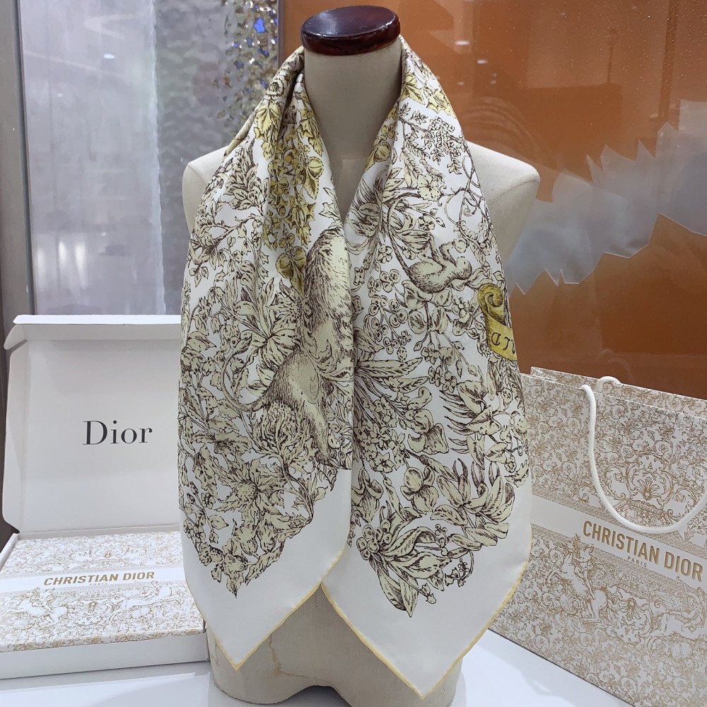 Dior 100% Mulberry Silk 90cm Scarf!  
