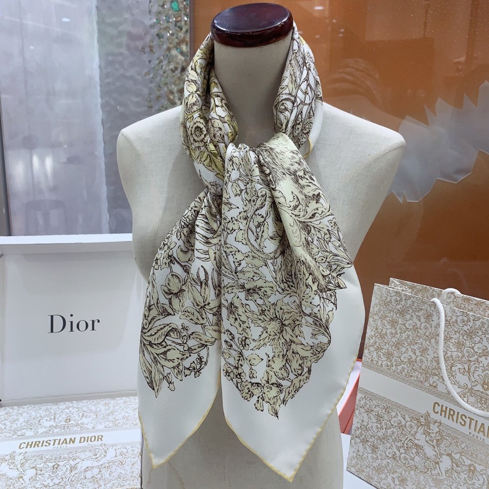 Dior 100% Mulberry Silk 90cm Scarf!  