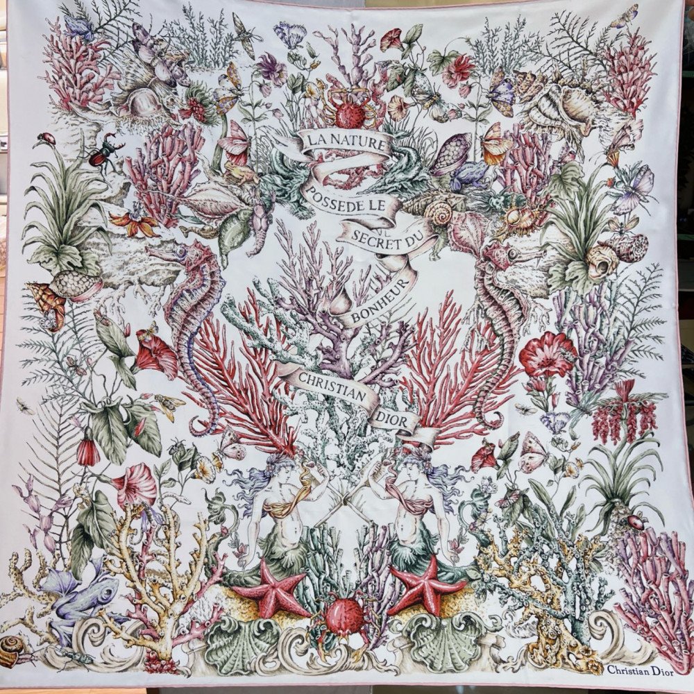 Dior 100% Mulberry Silk 90cm Scarf!  