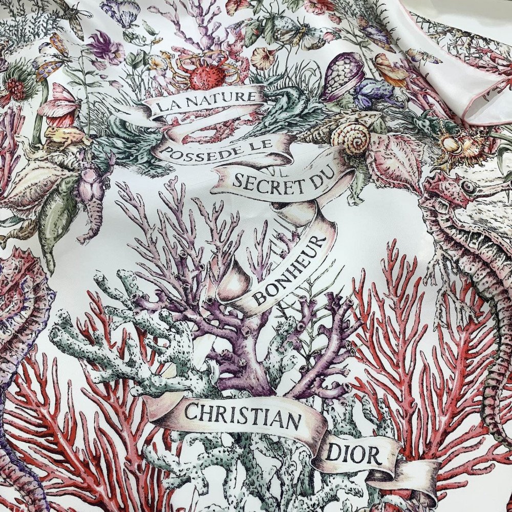 Dior 100% Mulberry Silk 90cm Scarf!  