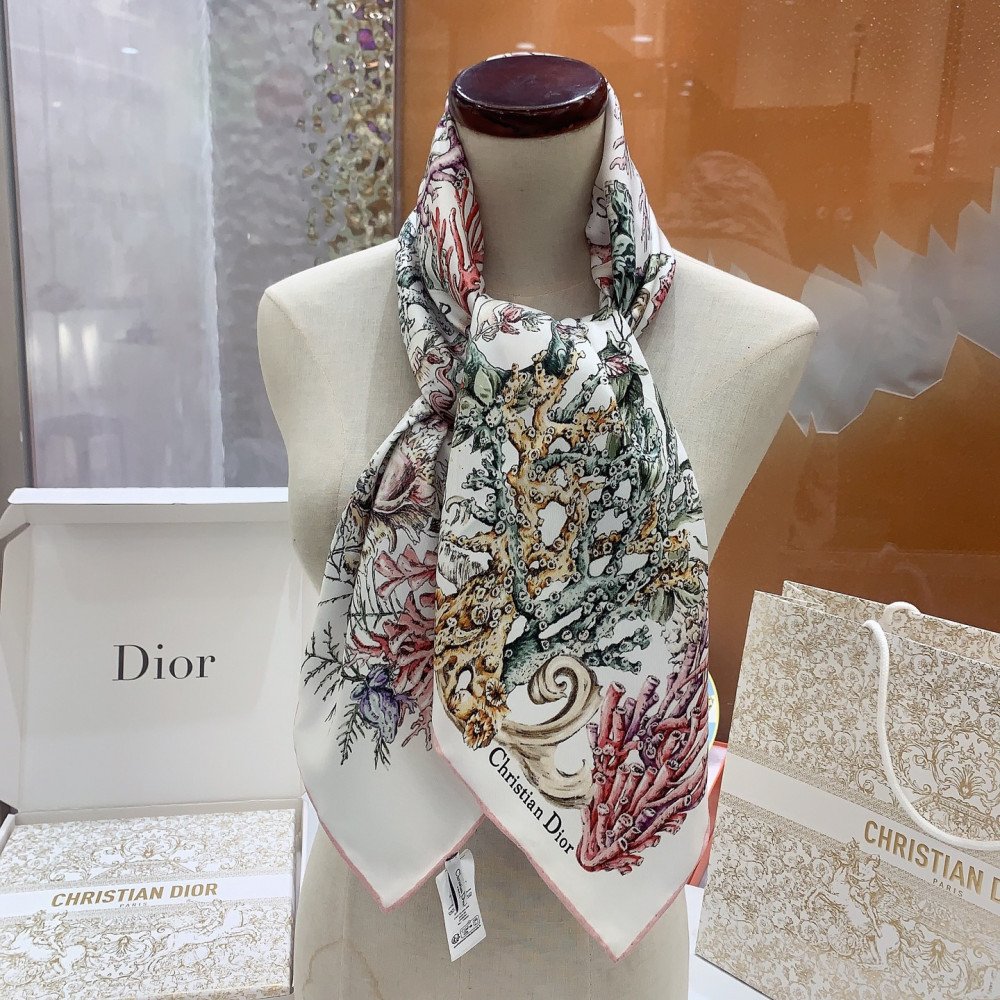 Dior 100% Mulberry Silk 90cm Scarf!  