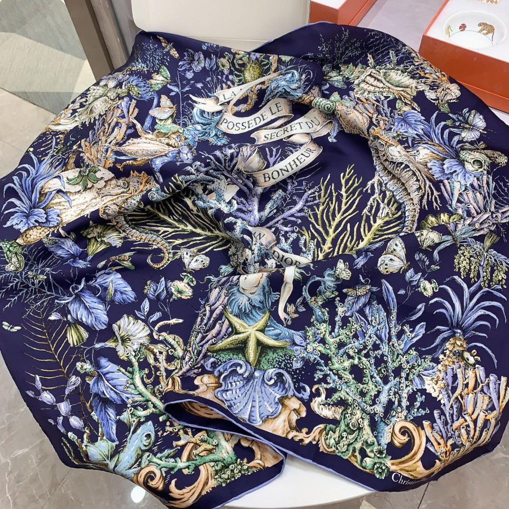 Dior 100% Mulberry Silk 90cm Scarf! Dior 100% Mulberry Silk 90cm Scarf!