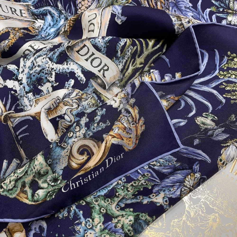 Dior 100% Mulberry Silk 90cm Scarf! Dior 100% Mulberry Silk 90cm Scarf!