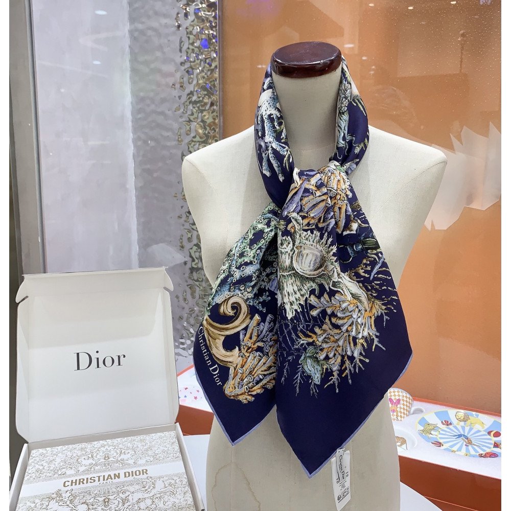 Dior 100% Mulberry Silk 90cm Scarf! Dior 100% Mulberry Silk 90cm Scarf!