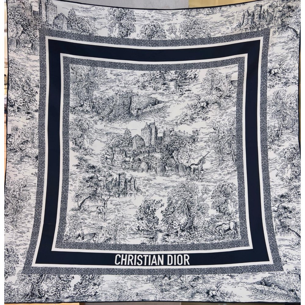 Dior 100% Mulberry Silk 90cm Scarf! Dior 100% Mulberry Silk 90cm Scarf!