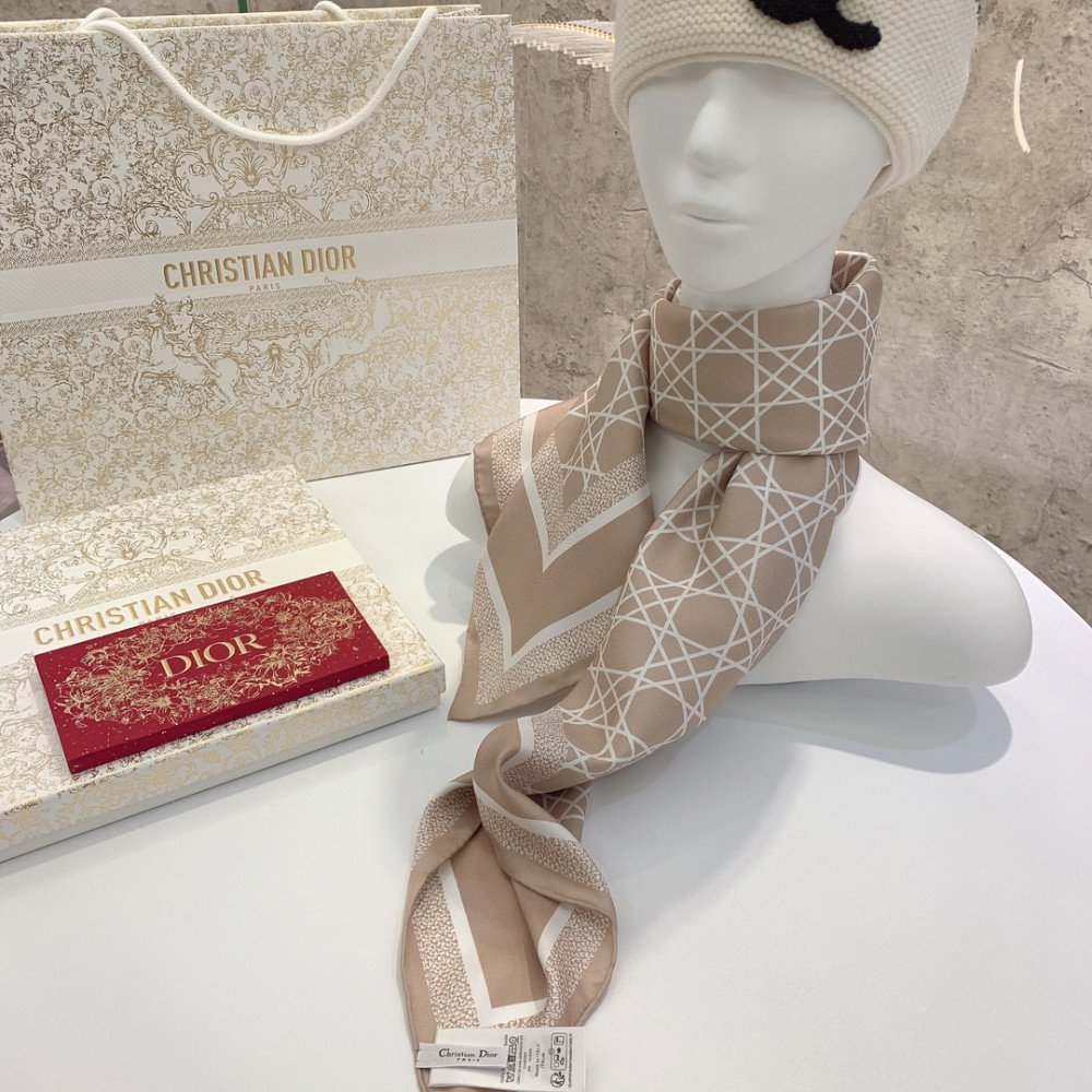 Dior 100% Mulberry Silk 90cm Scarf!  