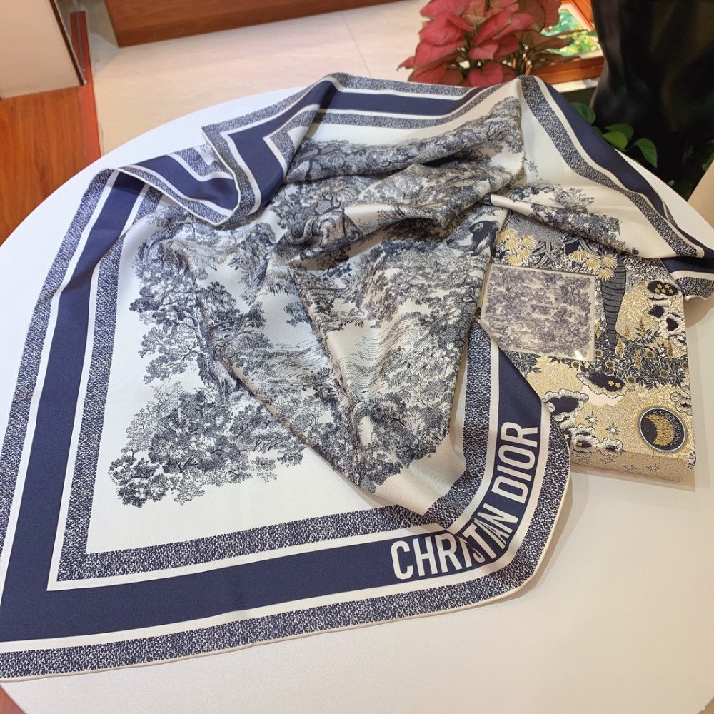 Dior 100% Mulberry Silk 90cm Scarf! Dior 100% Mulberry Silk 90cm Scarf!