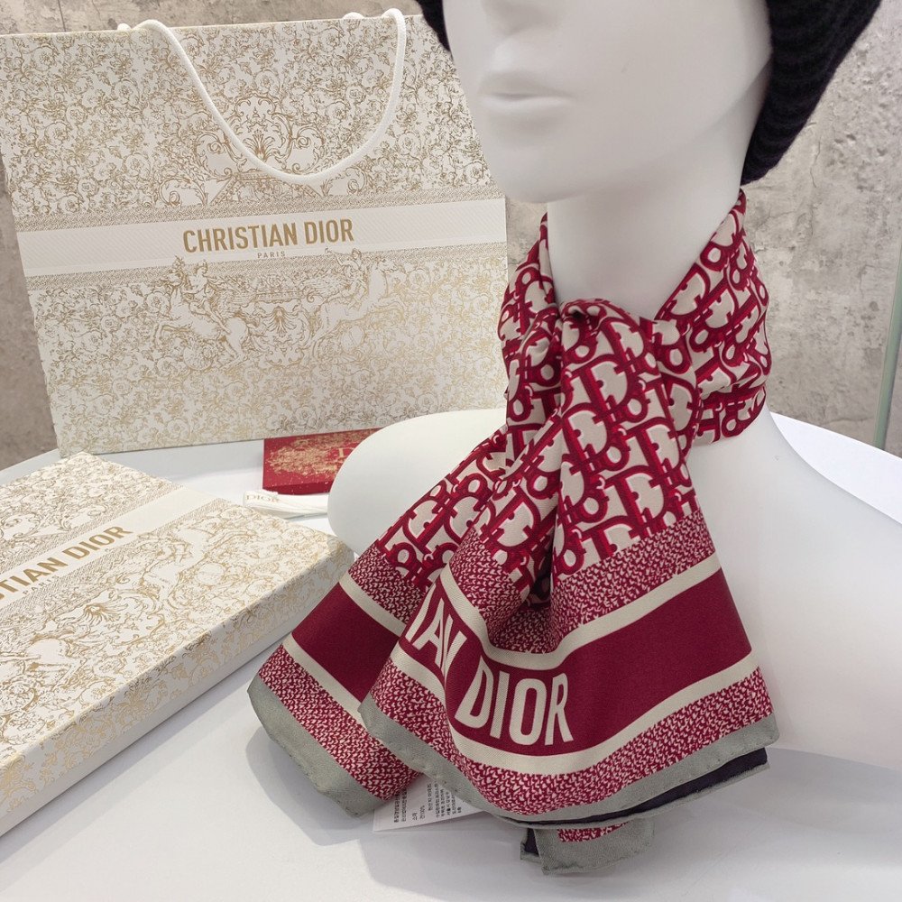 Dior 100% Mulberry Silk 90cm Scarf!  
