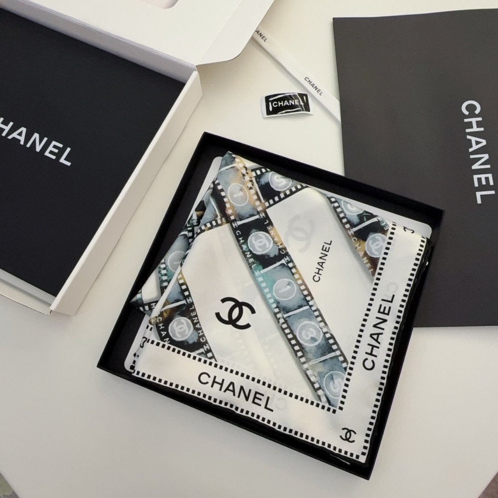 Chanel 100% silk 90cm square scarf!  