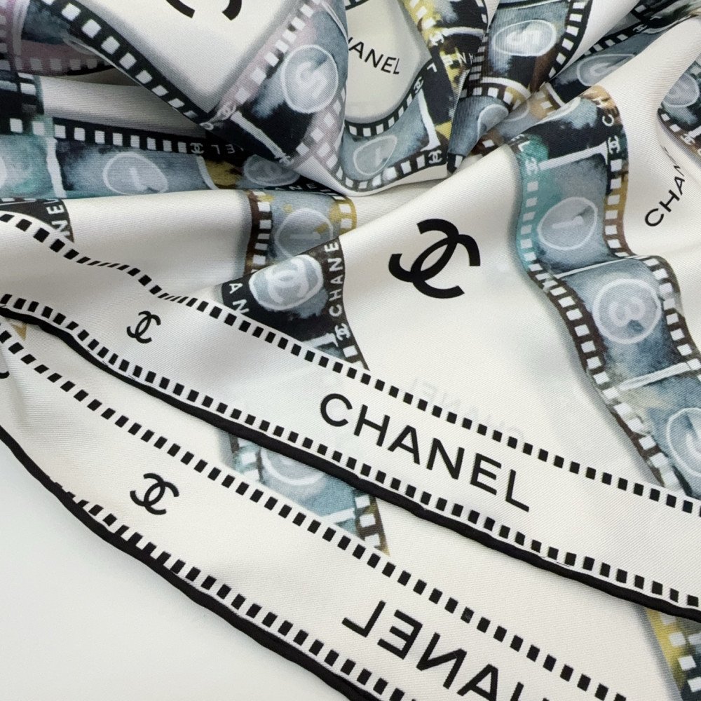 Chanel 100% silk 90cm square scarf!  