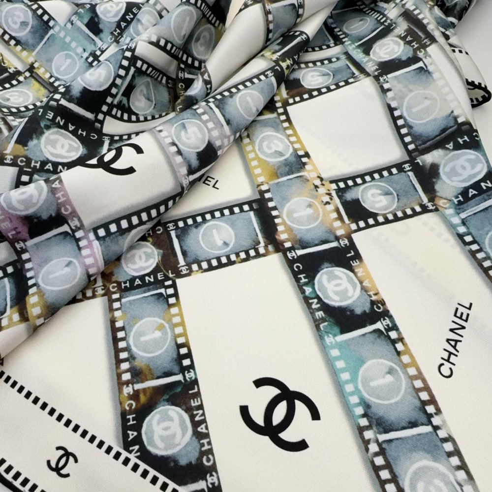 Chanel 100% silk 90cm square scarf!  