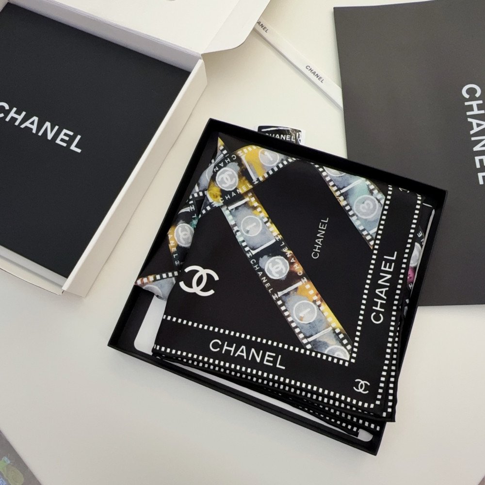 Chanel 100% silk 90cm square scarf!  