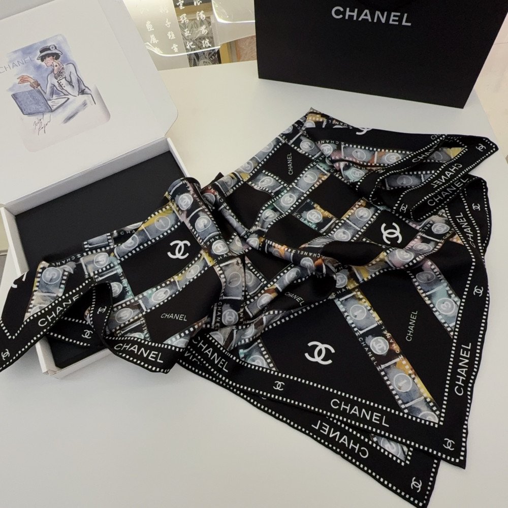 Chanel 100% silk 90cm square scarf!  