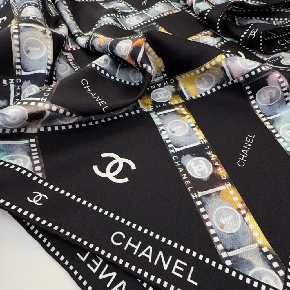 Chanel 100% silk 90cm square scarf!  